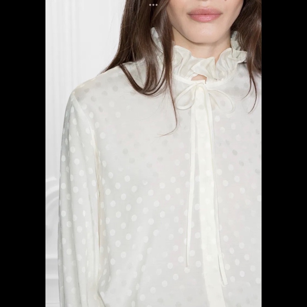 & Other Stories Ruffle Collar Blouse - Picture 3 of 6